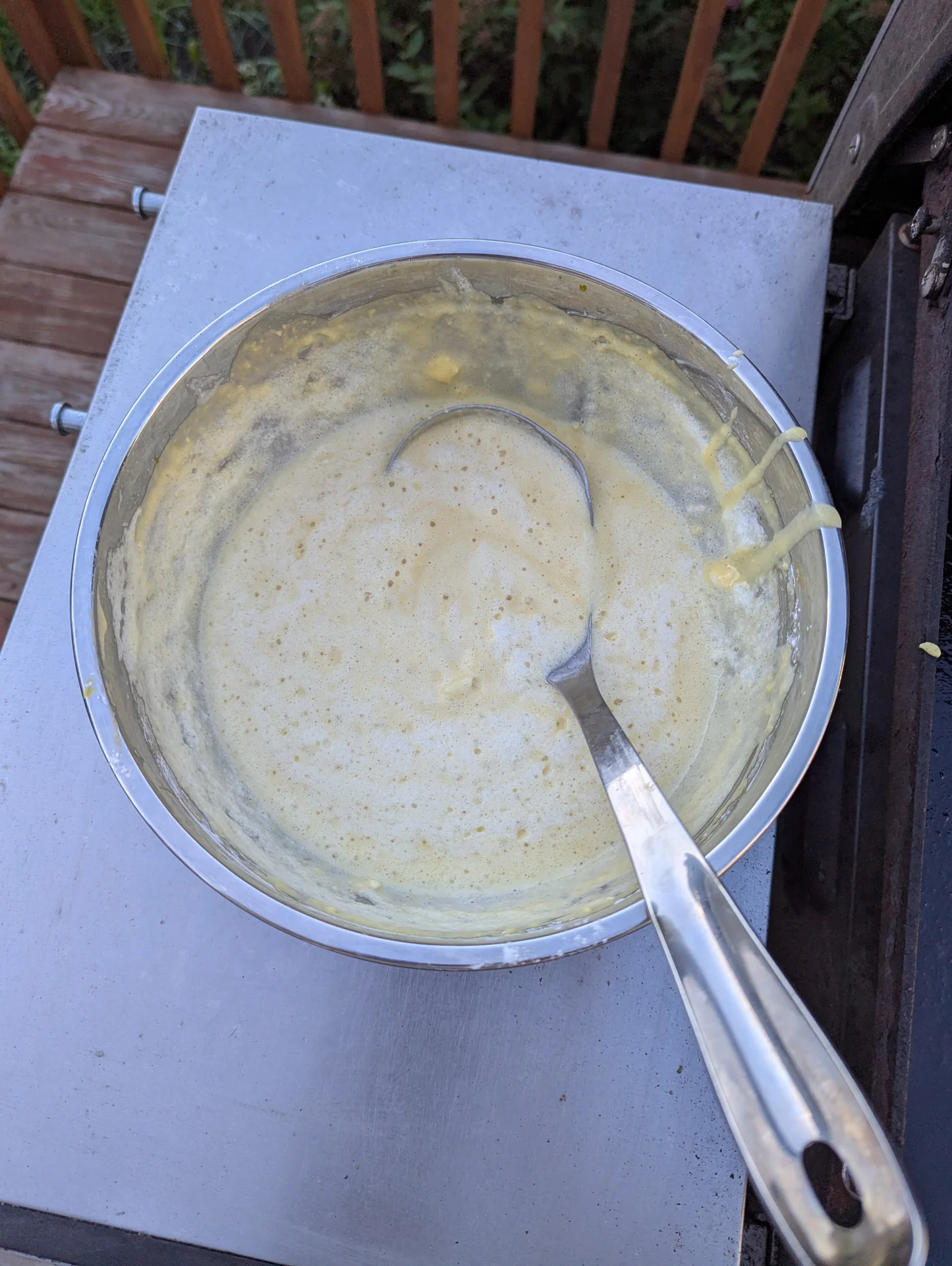 Fresh bowl of pancake batter